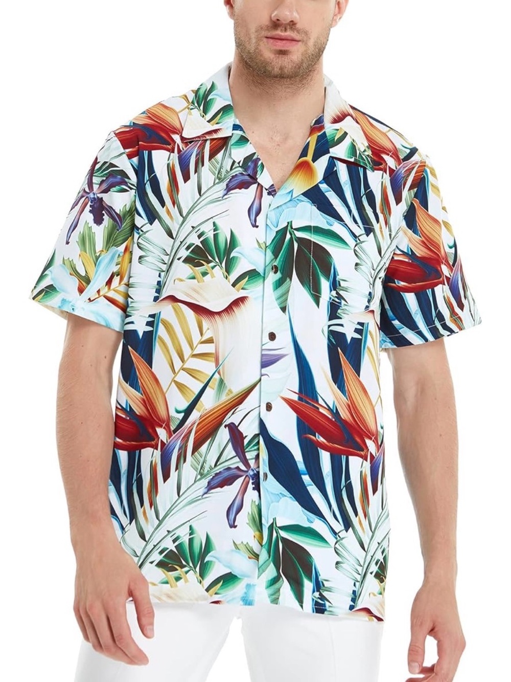 Hawaii Hangover Men’s Tropical Print Camp Shirt